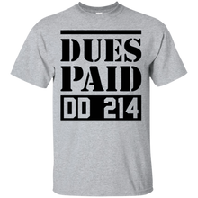 Load image into Gallery viewer, Awesome Dues Paid Proud Veteran DD-214 - T-Shirt