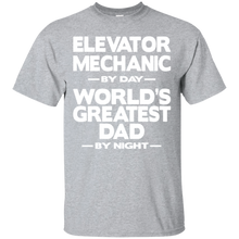 Load image into Gallery viewer, Awesome Elevator Mechanic World's Greatest Dad T-Shirt