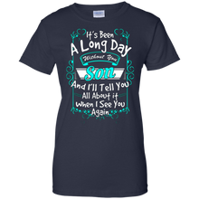 Load image into Gallery viewer, Amazing-It's-Been-A-Long-Day-Without-You-Son-Father's-Day-Shirt-Ladies'-T-Shirt-Black-X-Small-